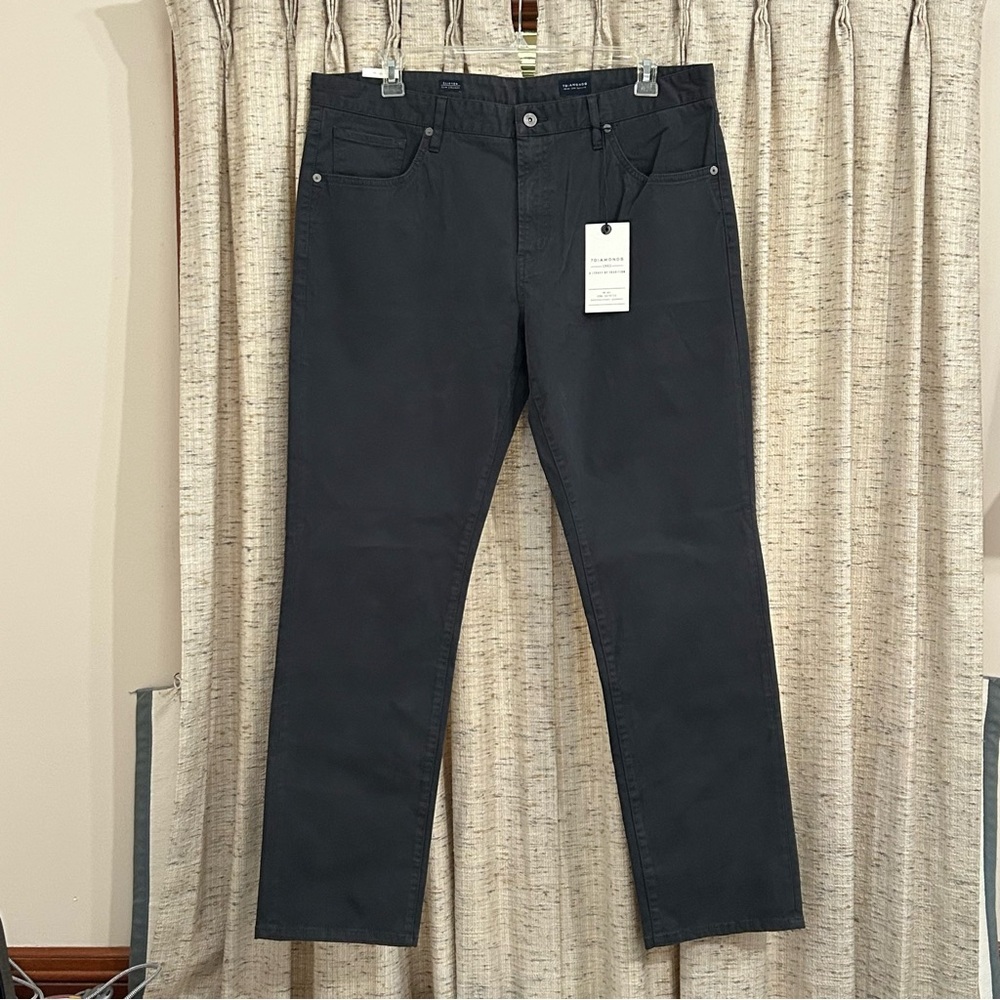 7 Diamonds Clifton Slim Straight Brushed Twill Pants